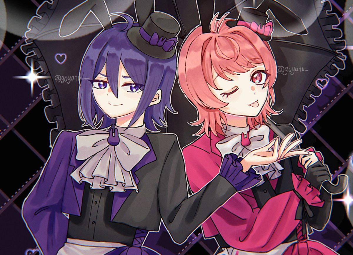 gogatu__'s tweet photo. プリズムバニー駆け込み再掲🐰💜🩷 https://t.co/xBWyMx3ON2