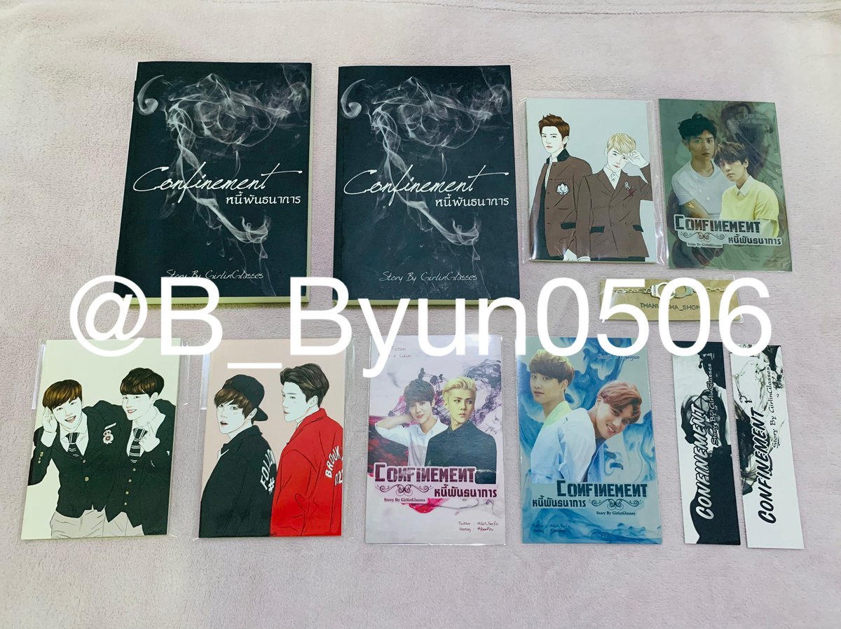 B_Byun0506's tweet photo. ขาย #ฟิคหนี้ชบ 630 รวมส่ง 2 เล่มจบ ได้ของตามภาพ 

สนใจ DM มาขอดูสภาพหนังสือเพิ่มเติมได้ค่ะ 

#ฟิคชานแบค #ฟิคมือสอง #ตลาดนัดEXO #ฟิคexo #ขายฟิคชานแบค https://t.co/IW0mZReO58