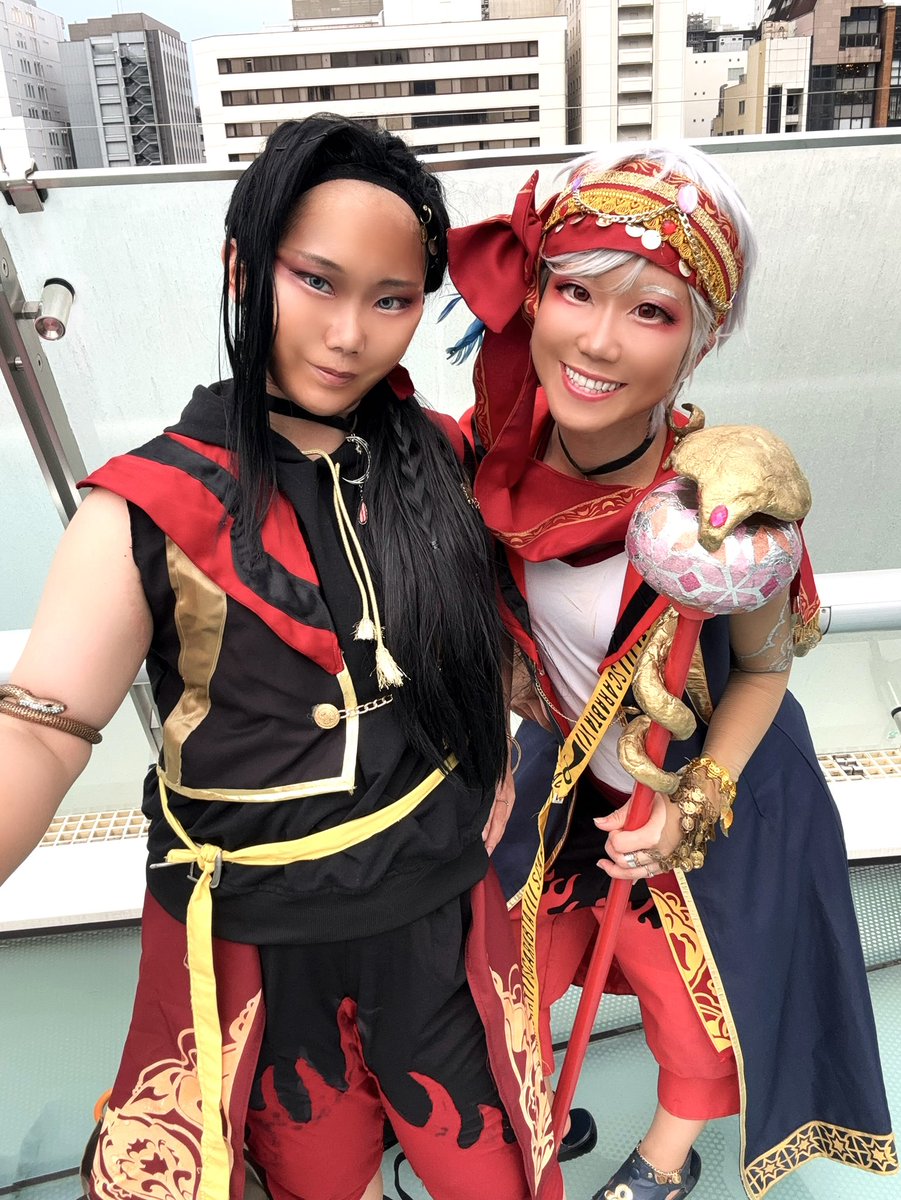 kirisakicos's tweet photo. コスサミ土日参加楽しかった〜！！☺️💕今年もあんみつとスカラビア😚💕沢山交流と撮影できてよかった✨ご挨拶は平日お時間ある時にさせていただきます🙏今年も一緒にいてくれたマンボウさん大感謝です☺️💕
#コスサミ2026 https://t.co/0eKNaL9ELm