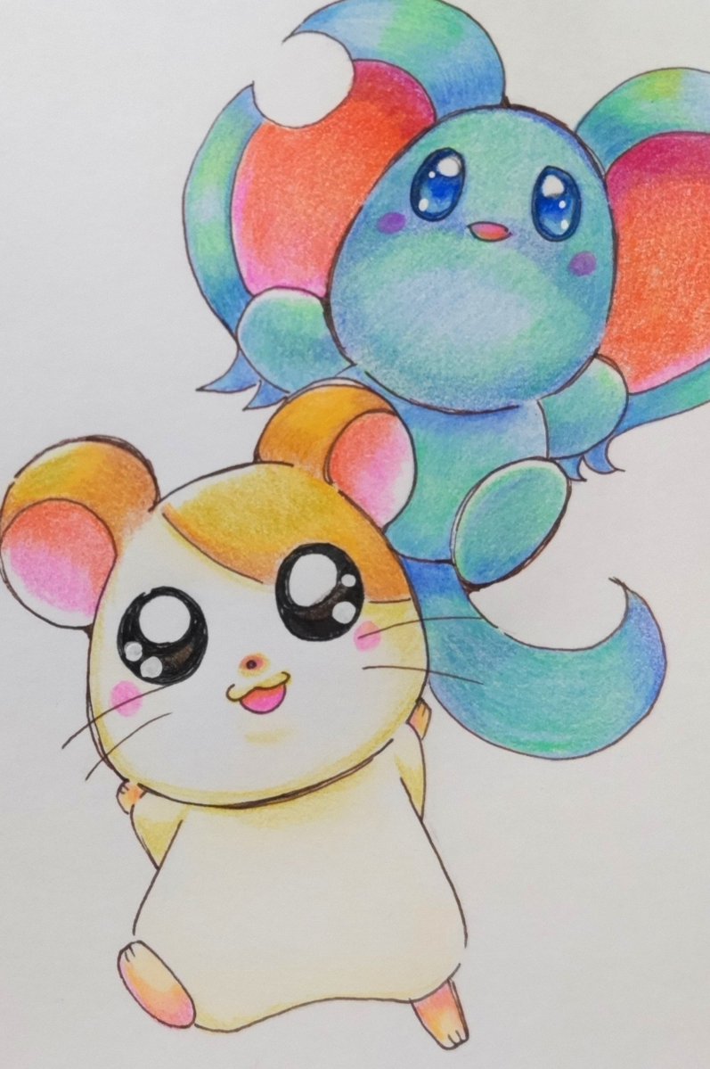 usus4649's tweet photo. 最近知って、驚いたので描いてみた！
声優同じという、、、

 #色鉛筆
 #絵描きさんと繋がりたい
 #イラスト好きさんと繋がりたい
 #少しでもいいなと思ったらいいね https://t.co/T9q9emyaUV