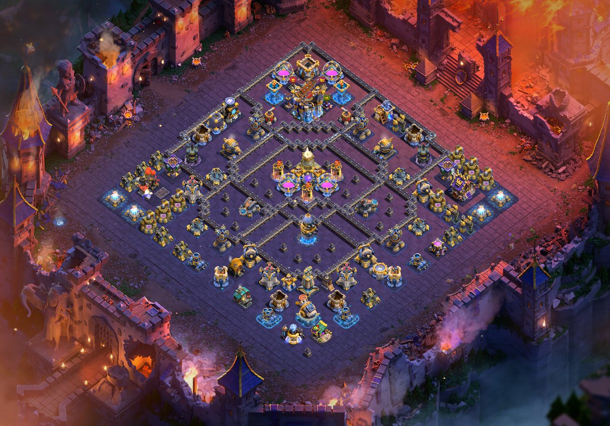Style_coc's tweet photo. 🔥 Os dejó por aquí el tweak que hice de una base con la nueva defensa, Vela Incandescente, que me ha funcionado muy bien en LL!

🔗 https://t.co/iExW92XMEr
🛡️ CC: 2 IG, 2 HHs, 7 Arch, 6 Gobs

🔥 Tenéis 5 Bases más editadas/trapeadas por mi con las 3 defensas artesanales en el siguiente vídeo:
📺 https://t.co/KByG9tjtb0