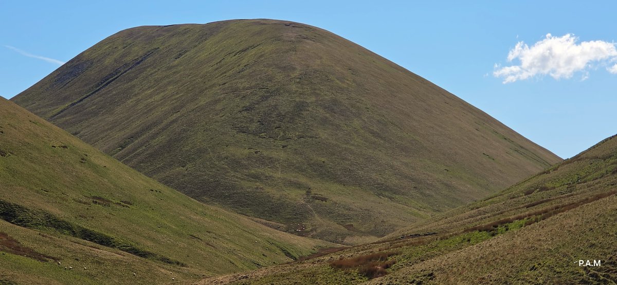 PaulAustinMurp2's tweet photo. One of the many "round" hills that are part of the #HowgillFells, #Cumbria. Very different from the #LakeDistrict. Not many rocks, no walls, no fences, and not many hikers. https://t.co/FtNqFGzva6