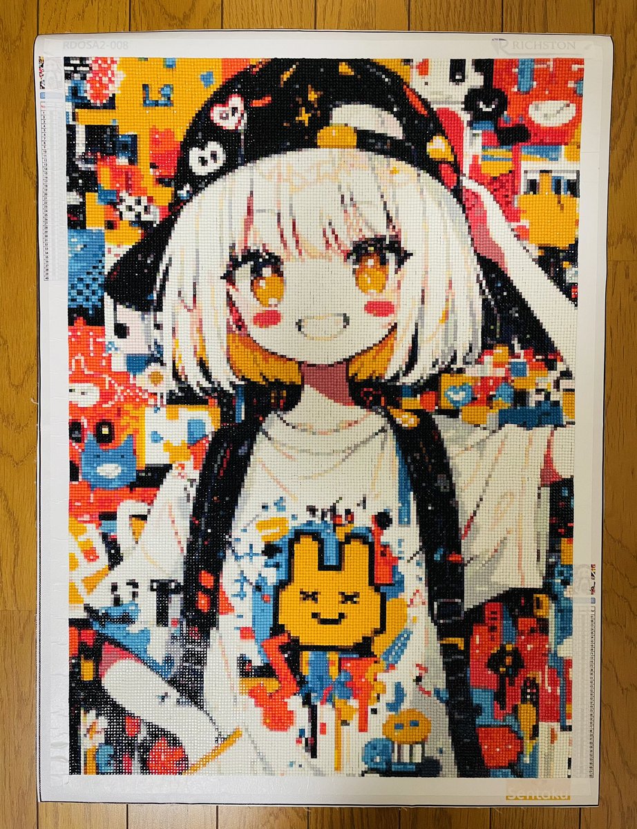 完成しました！ 制作期間21日間！ 初めてA2の作品制作しました！ 凄い