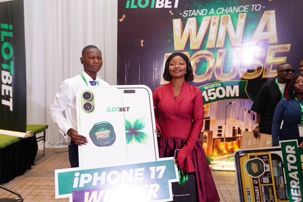 ThickMeedah's tweet photo. Big congratulations to the lucky winner of the ₦150 Million iLOTBET House! 🏡🎉 And cheers to everyone else who won amazing prizes throughout the campaign. What a fantastic way to wrap things up! Wishing all the winners even more blessings ahead. 👏🏽 #iLOTBETHouseEvent https://t.co/BXdRhzKaFe