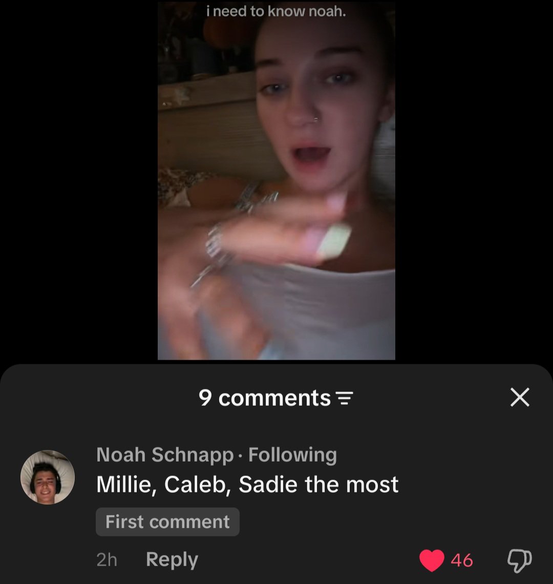 stranger_jann's tweet photo. noah said millie, sadie, &amp; caleb are the people he talks with frequently after ST ended in a comment https://t.co/cTzYhfi49k