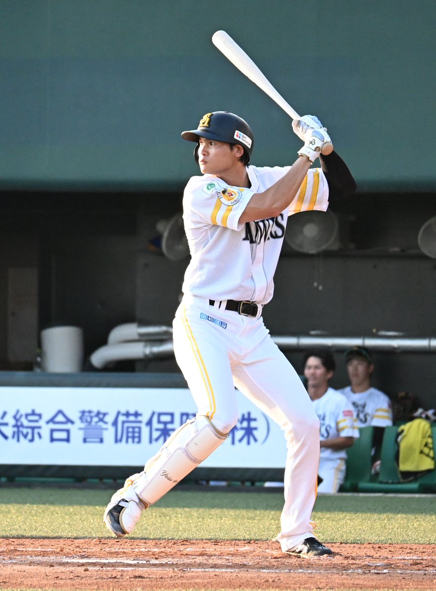 nishispo_hawks's tweet photo. 「能力の高いものを持っている」

斉藤和巳2軍監督も太鼓判
長打自慢の笹川吉康選手が足でもアピール

2軍戦でキャリアハイ12盗塁

▼記事はこちらから▼#sbhawks
https://t.co/EgVDYfbpkn https://t.co/lIT9AjZURz