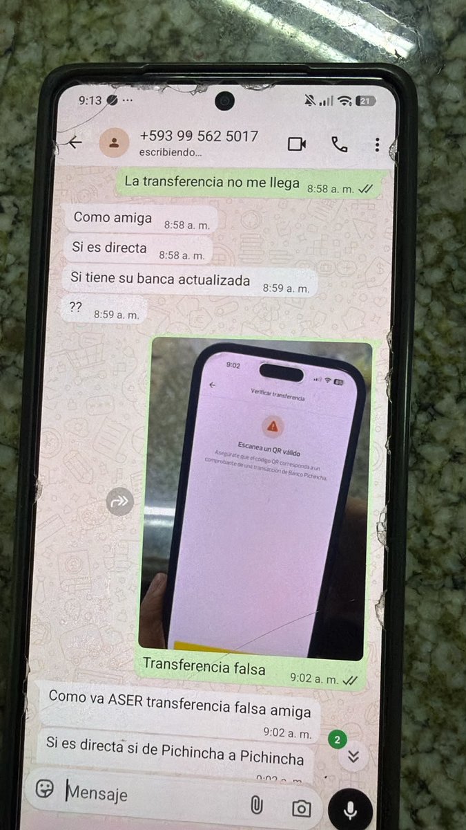 EmergenciasEc's tweet photo. #DenunciaCiudadana
Atentos en sus negocios!
Esta persona intentó pedir a domicilio con una transferencia editada.
Siempre revisen primero antes de enviar algo. https://t.co/a7aSlfnLDJ