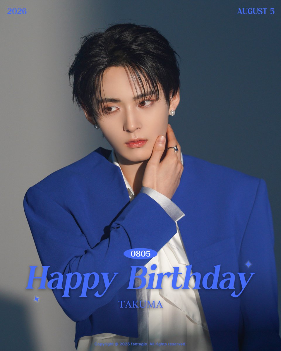 LUN8_official's tweet photo. [#HBD]

2026. 08. 05.
HAPPY BIRTHDAY #Takuma 

▶️https://t.co/ExY8OqZklf

#루네이트 #LUN8 #타쿠마
#해피타쿠마데이 #HAPPYTAKUMADAY https://t.co/l8u2Jv30pq