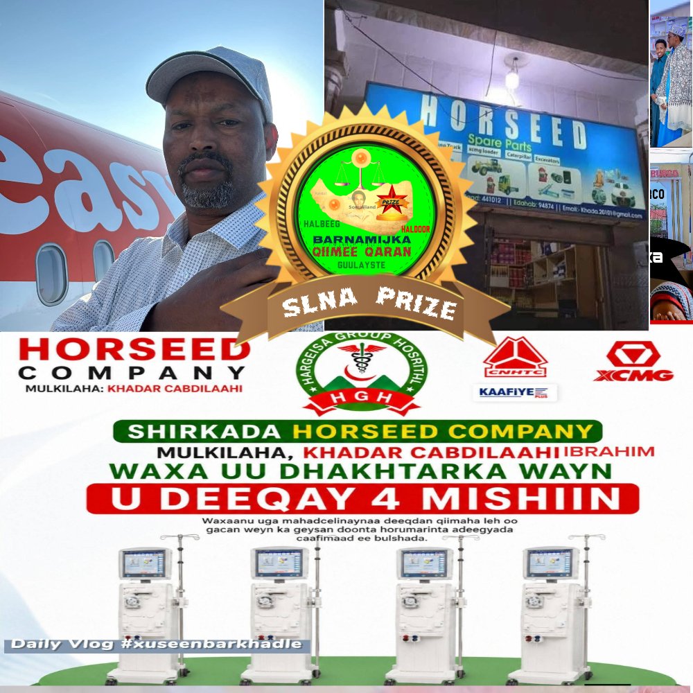 SLNAwardsPrize's tweet photo. Muwaadin Khadar Cabdilahi Ibrahim Ayaa Ku Yaboohay 4 Mishiin Oo Kuwa kalyaha ah oo Qaranka Somaliland Ku Deeqay,  Xili Kuwii Umada Xaalufiyay Ayay Xasarad Ka Shaqaynayaan.

Madaxweyne @Abdirahmanirro Caafimaadka Dalku Gurmad Buu Rabaa!

Solnapcenter@gmail.com
Slna Prize 26 https://t.co/WEYF6uH1IY