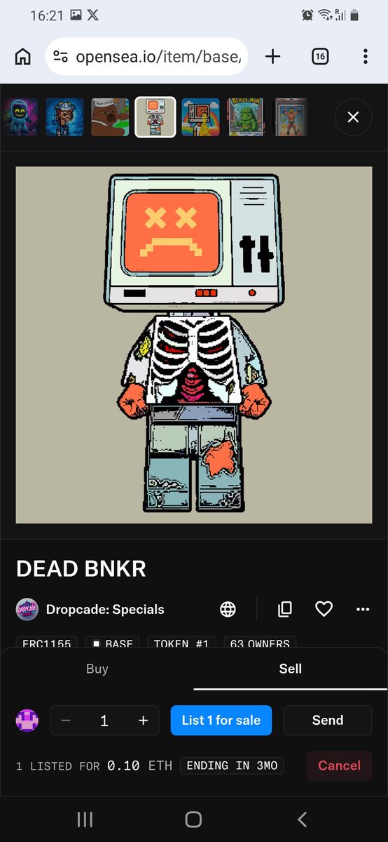 Mainaccoun2's tweet photo. Also listed these 2 on opensea @ 0.1 Ether... Remember all proceeds go towards renewing my @bankr membership for a couple of months. 

Check it out on opensea:
https://t.co/So7xAowNCz https://t.co/dEfvvRTurq