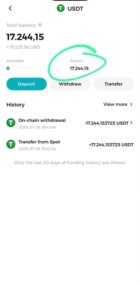 KriptoCapris's tweet photo. Tam 1 haftadır paramı çekemiyorum 17.244$ param içeride kaldı tüm fenomelerden destek bekliyorum 

 @BitMart_SA  @BitMartExchange https://t.co/Y3WcLVBIGF