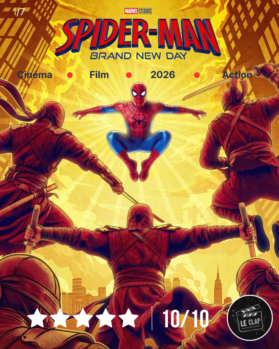 LECLAP_'s tweet photo. N’écoutez pas les gens aigris et foncez voir ce film ! 
Spider-Man : Brand New Day https://t.co/ZqBhYXsJIB