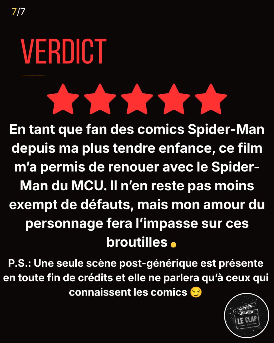 LECLAP_'s tweet photo. N’écoutez pas les gens aigris et foncez voir ce film ! 
Spider-Man : Brand New Day https://t.co/GkV7SzBShu