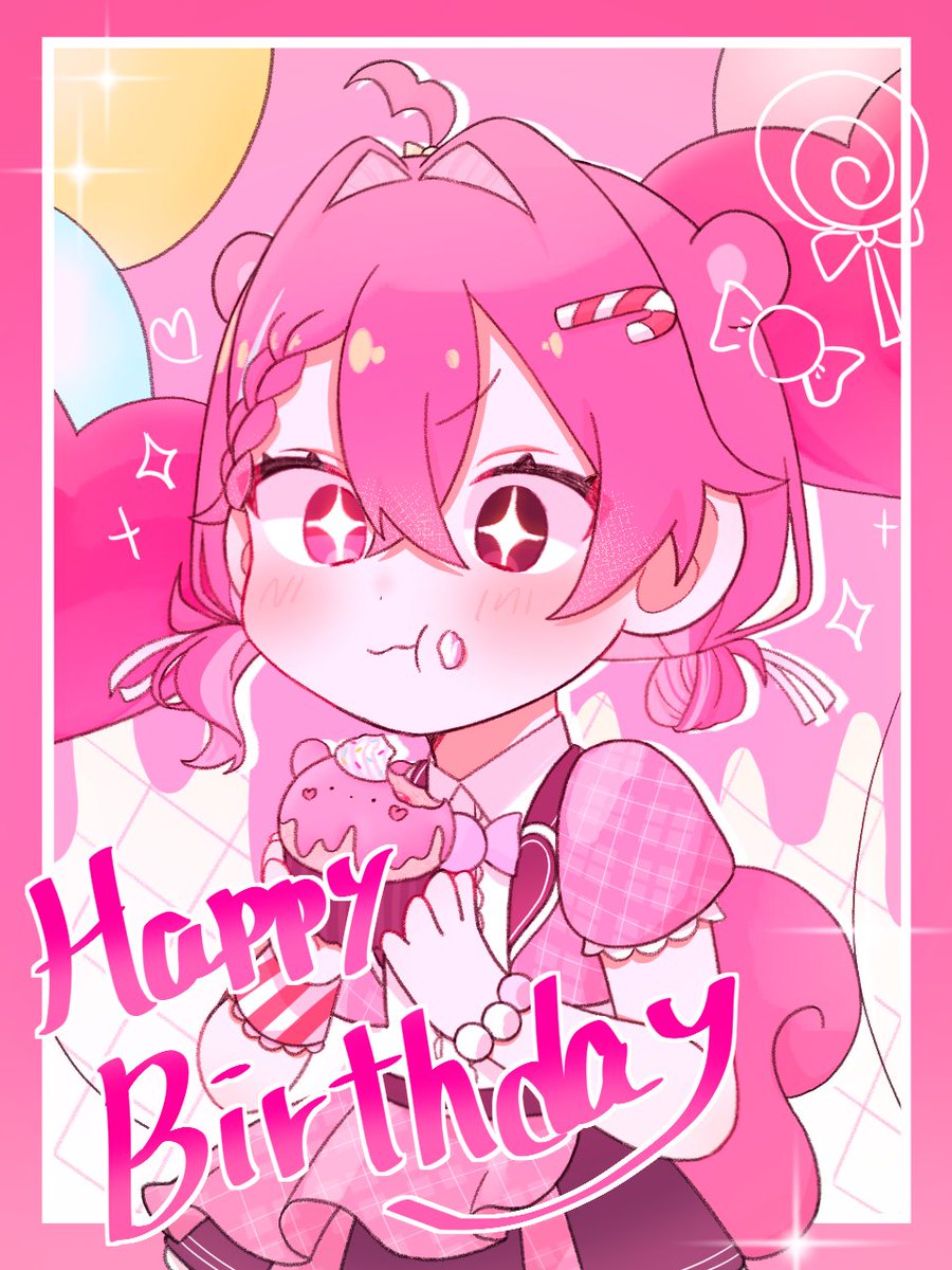 konatsu_candy83's tweet photo. 本日誕生日を迎えました❣️

いっぱい祝って…！！🙌
ぜひ通りすがりのそこのあなたも！お祝いしてくれたらとても喜びます💗

そして今日の18:00歌みたあがります！
楽しみにしててね🍭 https://t.co/yyyp3vGo7S