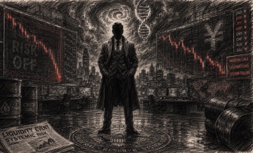 SternDrewCrypto's tweet photo. 🚨 THE CITY OF LONDON ENGINEERED THIS FINANCIAL CRASH AND THEY WARNED US MONTHS AGO 

The City of London doesn’t just rule global finance… it OWNS it. Every central bank, every currency war, every oil flow answers to them. 

The City Of London isn’t just a financial district. It’s a separate jurisdiction, with its own police, military system and financial authority, controlled by an elite global network that no government fully oversees… and it runs global finance.

They even control the sanctioned Iranian oil companies through their invisible networks while the world looks the other way. They are ALWAYS ahead. Always.

The famous City of London banker @LordBelgrave dropped this exact poster months ago. 

Now watch it play out in real time:

📌 THE POSTER SHOWED: Oil barrels and today: Oil crisis exploding higher

📌 THE POSTER SHOWED: Yen and Euro symbols and today: Japan’s massive yen carry trade is unwinding… and the U.S. is stepping in to “save” the yen by dumping euros.

📌 THE POSTER WARNED: “LIQUIDITY EVENT” + “SYSTEMIC RISK” and today: If this carry trade fully unwinds it will trigger a GLOBAL LIQUIDITY CATASTROPHE, massive forced U.S. Treasuries sell-off and worldwide market destruction.

📌 THE POSTER WARNED: “MARGIN CALL” + “LIQUIDATIONS” and today: Exact margin calls and forced liquidations just hit Japan and South Korea HARD in the last few days.

📌 THE POSTER SCREAMED: “RISK OFF”and today: The U.S. Treasury Secretary just warned banks and institutional traders that further interventions are coming, wind off your risky yen market speculations NOW.

And the final chilling detail…

The banker stands RIGHT ON TOP of the Federal Reserve System seal like it’s nothing.

They design the crash. They stand above the Fed.

The City of London. This is who Trump is going against.