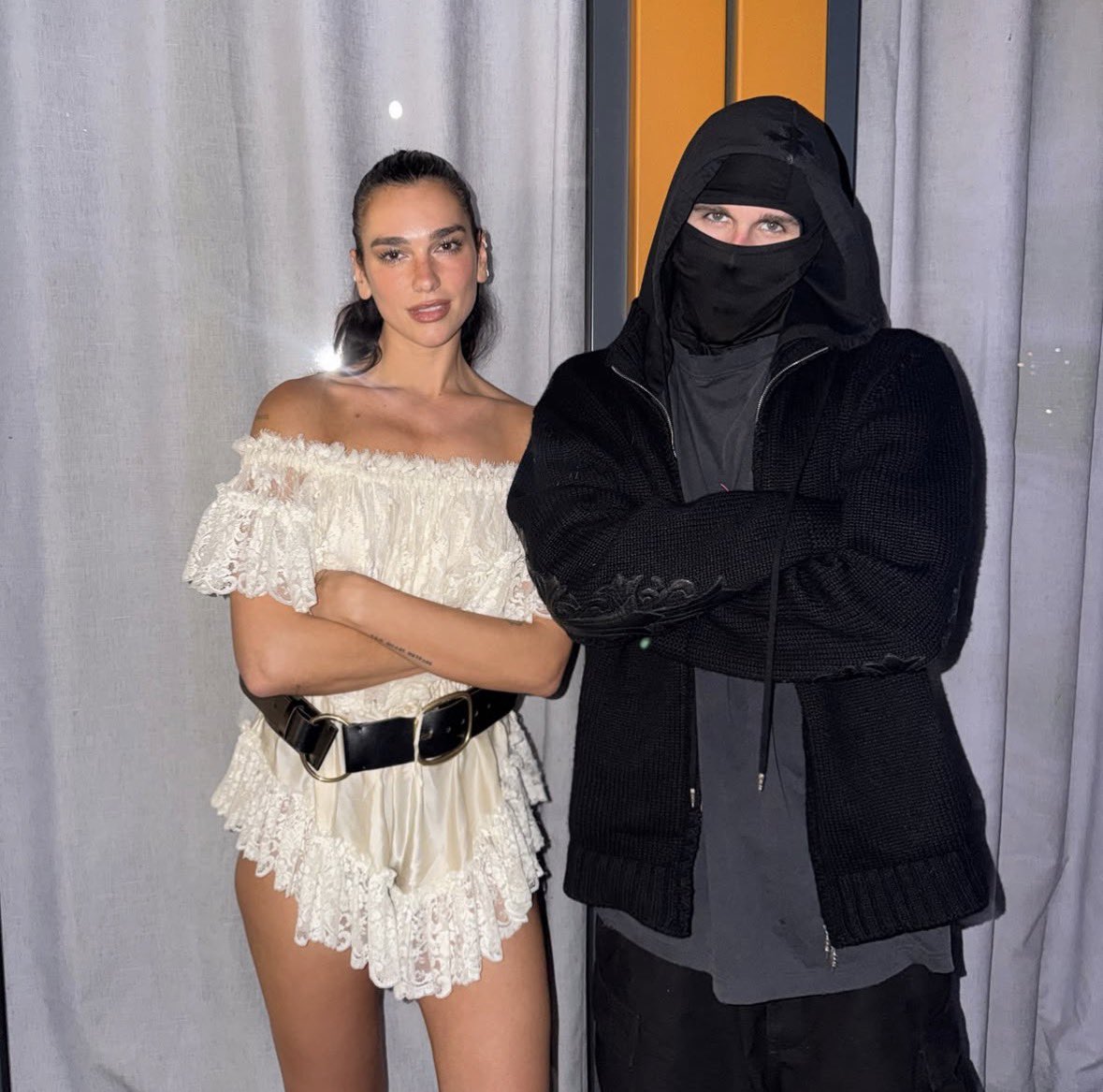 INTHEMlST's tweet photo. 🚨💣 EXCLUSIVE : Dua Lipa and EsDeeKid having a baddie off at Sunny Hill Festival in Kosovo. https://t.co/RGVsYPSwYM