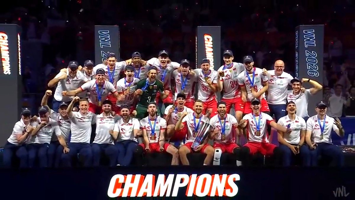 Jakub110Jakub's tweet photo. ❗️ REPREZENTACJA POLSKI NAJLEPSZĄ DRUŻYNĄ LIGI NARODÓW 2026. 🇵🇱

Screen: Polsat Sport 
#gangłysego https://t.co/EhoRuI4990