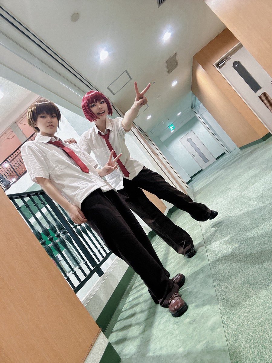 kk815taba's tweet photo. りじさんとのセッカチ〜〜🎶
身長差は誤魔化せる🎶 https://t.co/RAAtrzxUSX