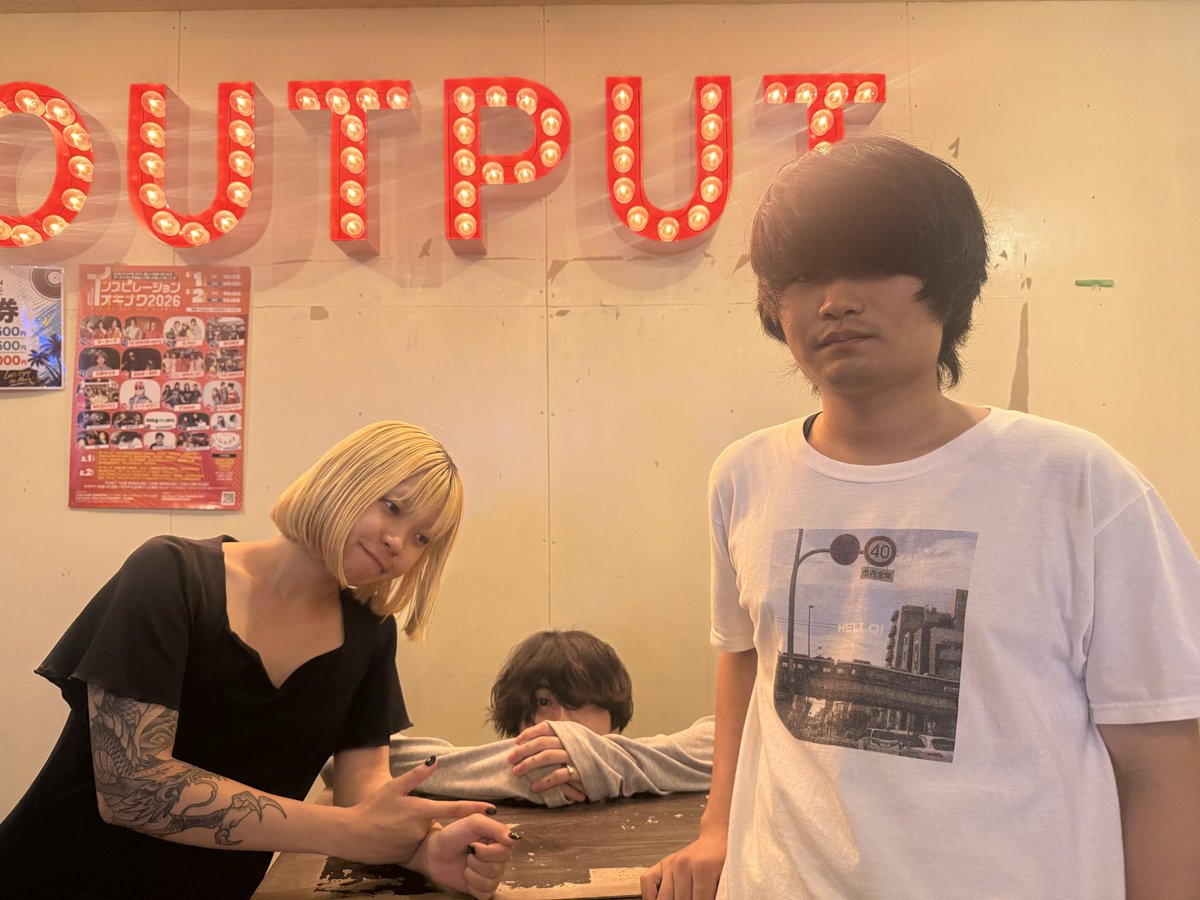 banshimoku's tweet photo. INSPIRATION OKINAWA 2026
ありがとうございました！

初沖縄ライブ🌺

明日も沖縄でライブします！

Output PRESENTS August MIX

⏰開場:18:30 開演:19:00
📍那覇Output

当日￥3,500
※ドリンク代別
 
#板歯目 #banshimoku https://t.co/jRgDd5ZN4k