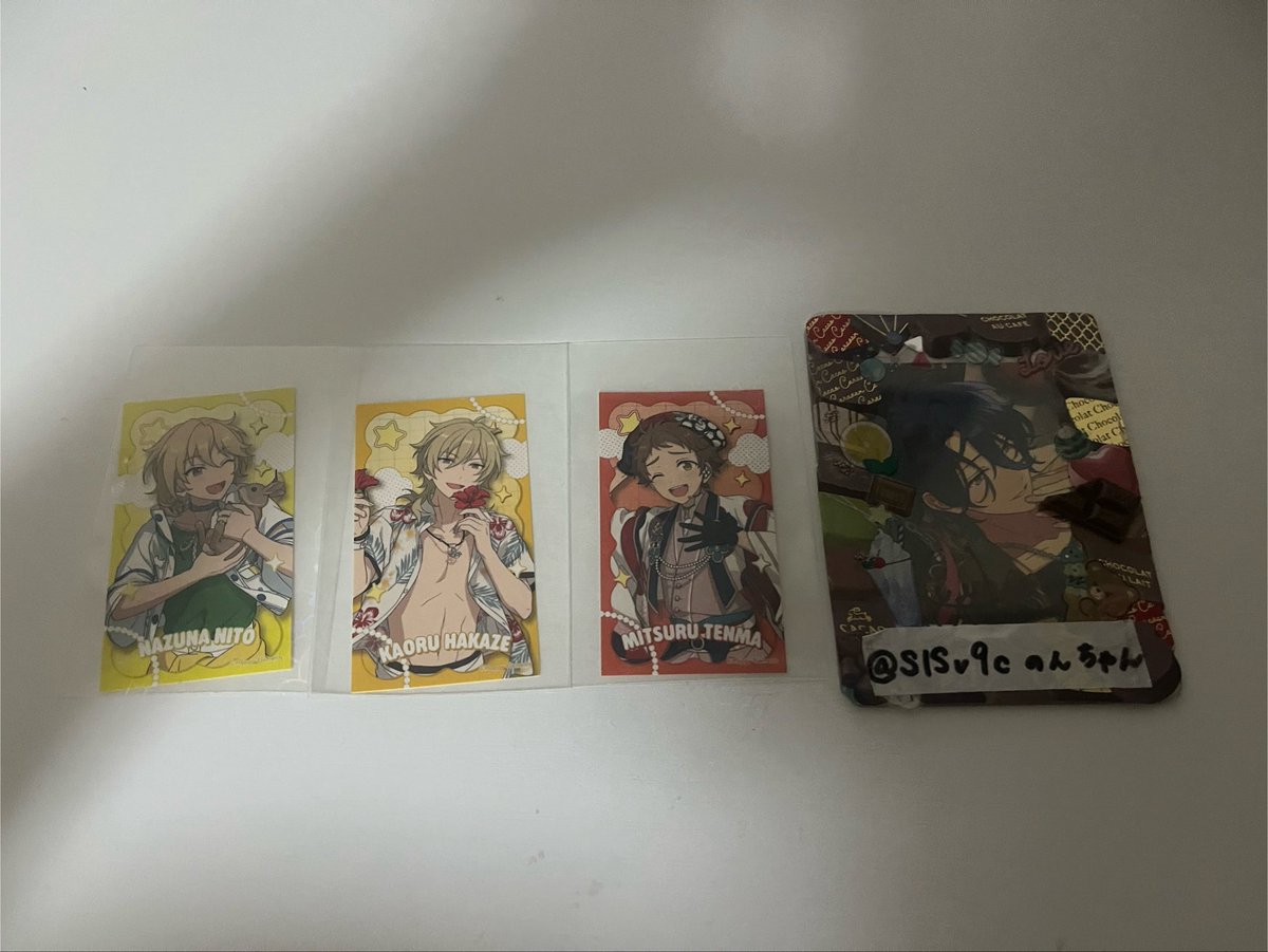 S1Sv9c's tweet photo. あんスタ交換・買い取り
求→甘楽チトセ、ライカor買い取り
譲→画像のもの
ジュイス、望見はチトセSDとの交換のみです。
買取の場合、まとめて買取をしていただけると幸いです🙇‍♀️
難しいと思いますが検索よりお声がけでも構いません。よろしくお願いします。 https://t.co/7VTbVMXBhE