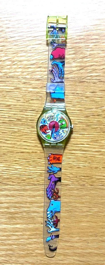 G0rillazarchive's tweet photo. Not quite on topic for this account... but look what I found! Swatch x Jamie Hewlett 1997 https://t.co/fxHZIoBEZu