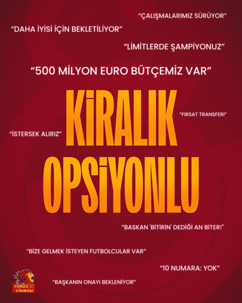 forzacimbom's tweet photo. 📲 Galatasaray başkan ve yönetiminin, Galatasaray taraftarlarına aylardır sunduğu transfer gündemi: https://t.co/6DEOFrWTb7