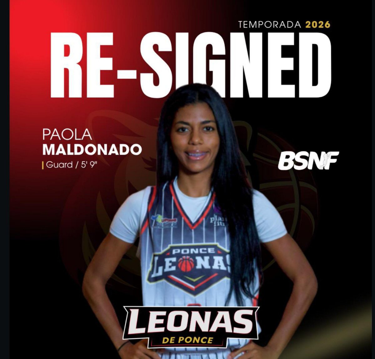 break152609's tweet photo. #BSNF LEONAS DE PONCE
RE-SİGNED 🏀 PAOLA MALDONADO https://t.co/FqOsiR2nzs