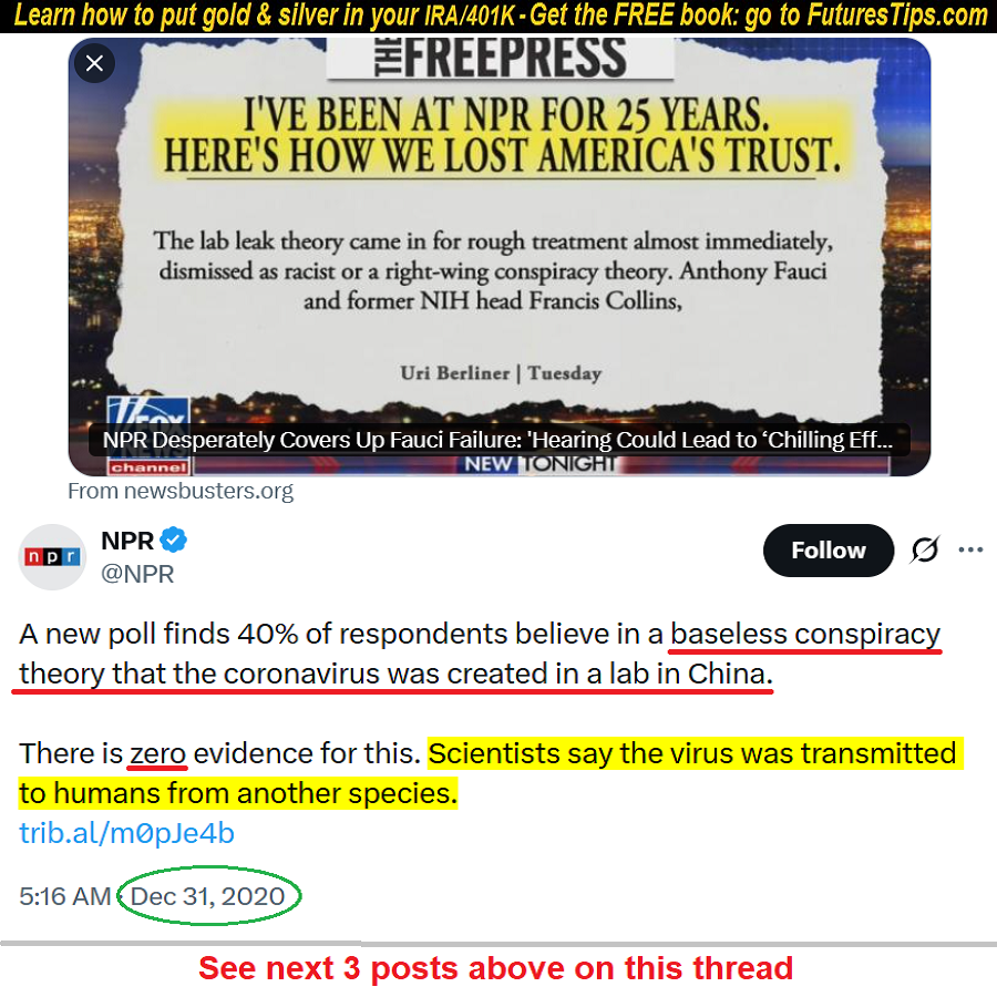 FuturesTip's tweet photo. DIRTY RAG🧻NPR: CRITICIZING FAUCI FOR LYING TO US WILL CAUSE EROSION OF PUBLIC HEALTH

[NPR Desperately Covers Up Fauci Failure: 'Hearing Could Lead to ‘Chilling Effect’']
https://t.co/1AM1hHJLyq

Dems get to spread lies (like this &amp; Hunter laptop) but you can't speak the TRUTH😷 https://t.co/mTWiw0Bg2g