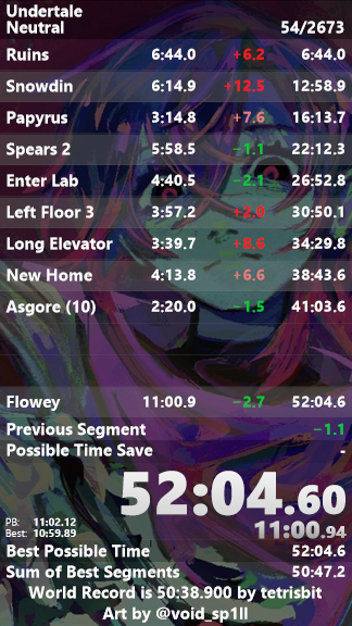 endurance_kj's tweet photo. 52:07.233 -> 52:04.533 | actually a bit relieved that this run didn't get 51. 51 is waiting. https://t.co/UA7QD65JHk