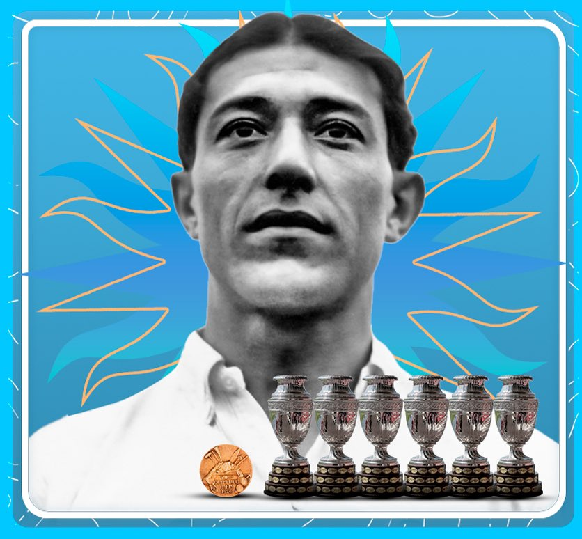 UruguayFootENG's tweet photo. Today in 1893 – Angel Romano was born, one of Uruguay's all-time greatest forwards 

º 1x World champion 🥇⭐️ [1924] 
• 6x Copa Americas 🏆🏆🏆🏆🏆🏆 (*Record) https://t.co/ZOnZ6YXgC0