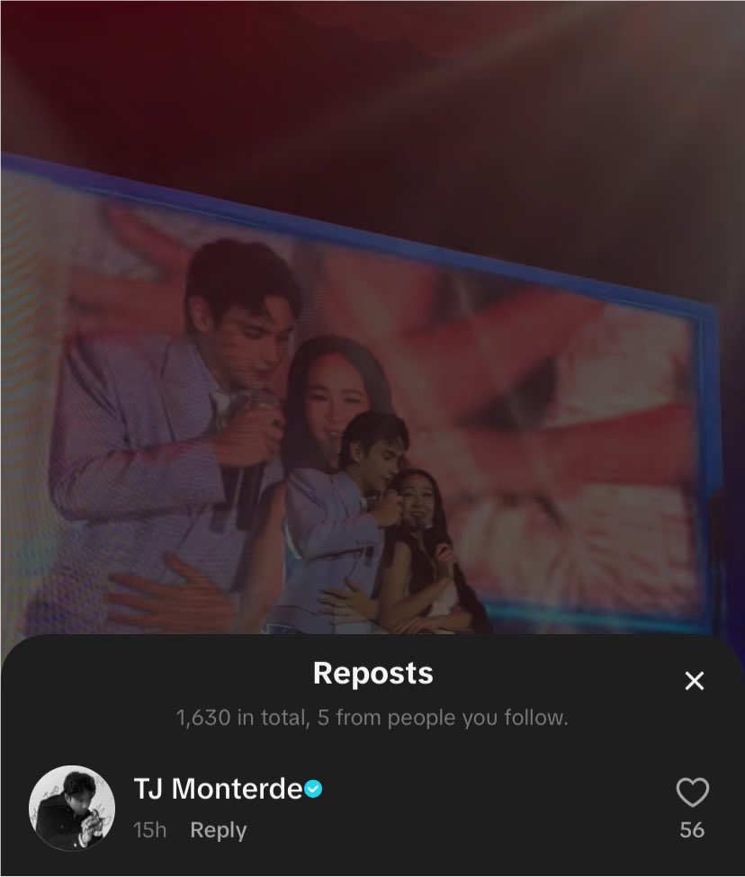 __jwrites's tweet photo. TJ Monterde reposted two videos of Capeath’s Teka Lang performance 💜 https://t.co/rhIimGZpIN
