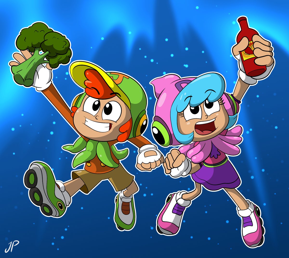 JuacoAnimArts's tweet photo. New fanart here. Jay and Dasha, from the upcoming "Super Free Play" game on Steam. I don't know, I may be curious to check the full game one day

@_superfreeplay #fanart https://t.co/WJYmgCY0dy