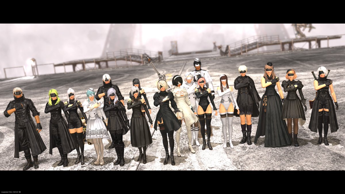 KureanRei's tweet photo. 先日、ハルミチさん主催の撮影イベント「NieR:Midlander 12026 // Record:01」に参加させて頂きました‼️
みんな目隠しでニーアのコス揃うとかっこいいですよね
✨

【人類に、ミドランに、栄光あれ】

主催ありがとうございました💖

#FF14 
#ミドラン
#NieR_MID
#NieR_MID12026 https://t.co/akuQYJjdXR