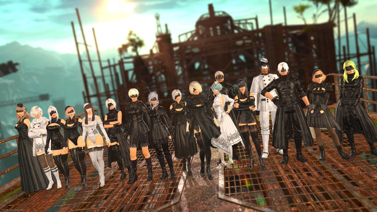 KureanRei's tweet photo. 先日、ハルミチさん主催の撮影イベント「NieR:Midlander 12026 // Record:01」に参加させて頂きました‼️
みんな目隠しでニーアのコス揃うとかっこいいですよね
✨

【人類に、ミドランに、栄光あれ】

主催ありがとうございました💖

#FF14 
#ミドラン
#NieR_MID
#NieR_MID12026 https://t.co/akuQYJjdXR