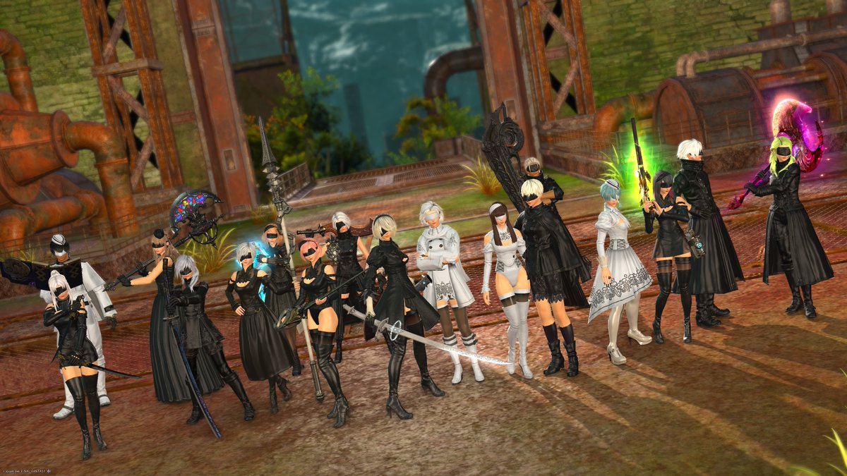 KureanRei's tweet photo. 先日、ハルミチさん主催の撮影イベント「NieR:Midlander 12026 // Record:01」に参加させて頂きました‼️
みんな目隠しでニーアのコス揃うとかっこいいですよね
✨

【人類に、ミドランに、栄光あれ】

主催ありがとうございました💖

#FF14 
#ミドラン
#NieR_MID
#NieR_MID12026 https://t.co/akuQYJjdXR