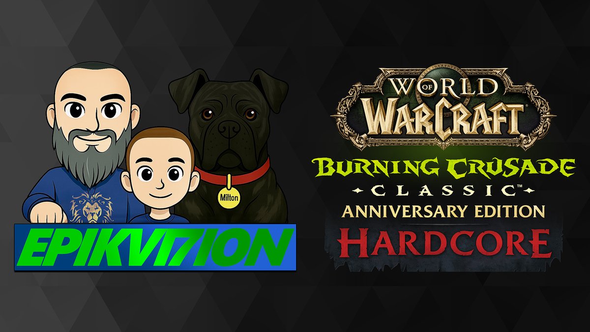 epikvi7ion's tweet photo. ๐ Pt. 7
๐ Hardcore
๐ฅ TBC Anniversary
๐คช 2-Man WC x2
โก Dad & Son Shamans
๐ฎ Making memories. Surviving Hardcore. One quest at a time.
๐ด LIVE NOW | Come chill in 4K
โค๏ธ https://t.co/wSQKilQYDE
Live on ๐ Twitch ๐ Kick too!
#epikvi7ion #SamSolo #WoWClassic #TBC #HardcoreWoW https://t.co/Zn6l6EjEjV