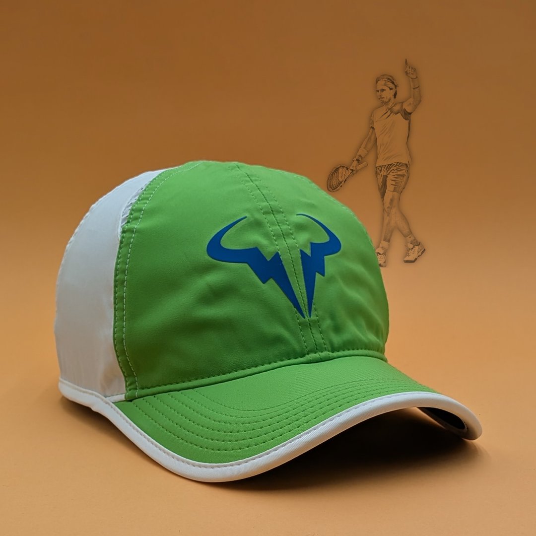 rafanadalhats's tweet photo. This cap reminds us of Rafa's search for his competitive edge. After a difficult first half of 2015, he made an unorthodox stop in Hamburg 🇩🇪 and won 🏆, extending a remarkable streak of at least one European clay title every year since his first in Sopot 🇵🇱 back in 2004. https://t.co/K83yzdyY3b