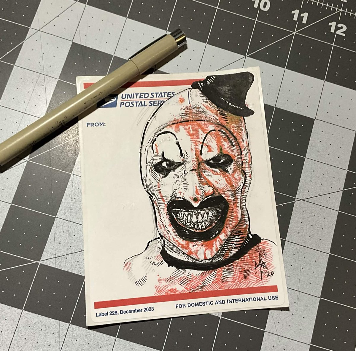 eyballsoup's tweet photo. βArt the Clown..β 2026
#label228 #portrait #horrormovies https://t.co/pvyvHFtmTF