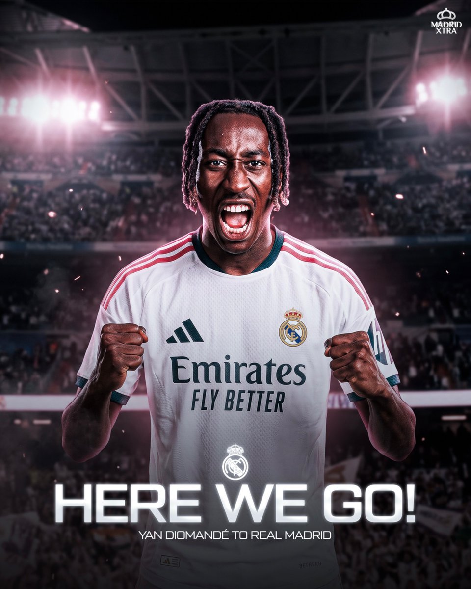 AdriRM33's tweet photo. 🚨 El traspaso de YAN DIOMANDE al Real Madrid está HECHO, será jugador del Real Madrid, puedes estar  TRANQUILO.

{ @FabrizioRomano } https://t.co/7B2Uyr8oMR