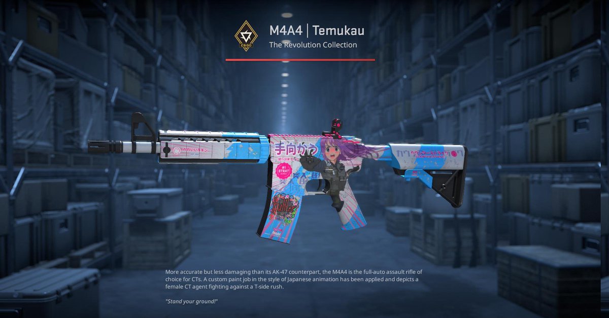 rgLyCS's tweet photo. 🎁$30 M4A4 | Temukau💙

To enter:
✅Retweet &amp; Like,
✅Follow: @rgLyCS, @wakibets,
✅Tag a friend.

‼️Waki is starting his stream today at 1:30 PM EST, check it out: https://t.co/vRIqUpIE3T.

🍀Good Luck!
⏰Ends in 6 days!

#CS2 #CS2Giveaway https://t.co/eVrggd2Thq
