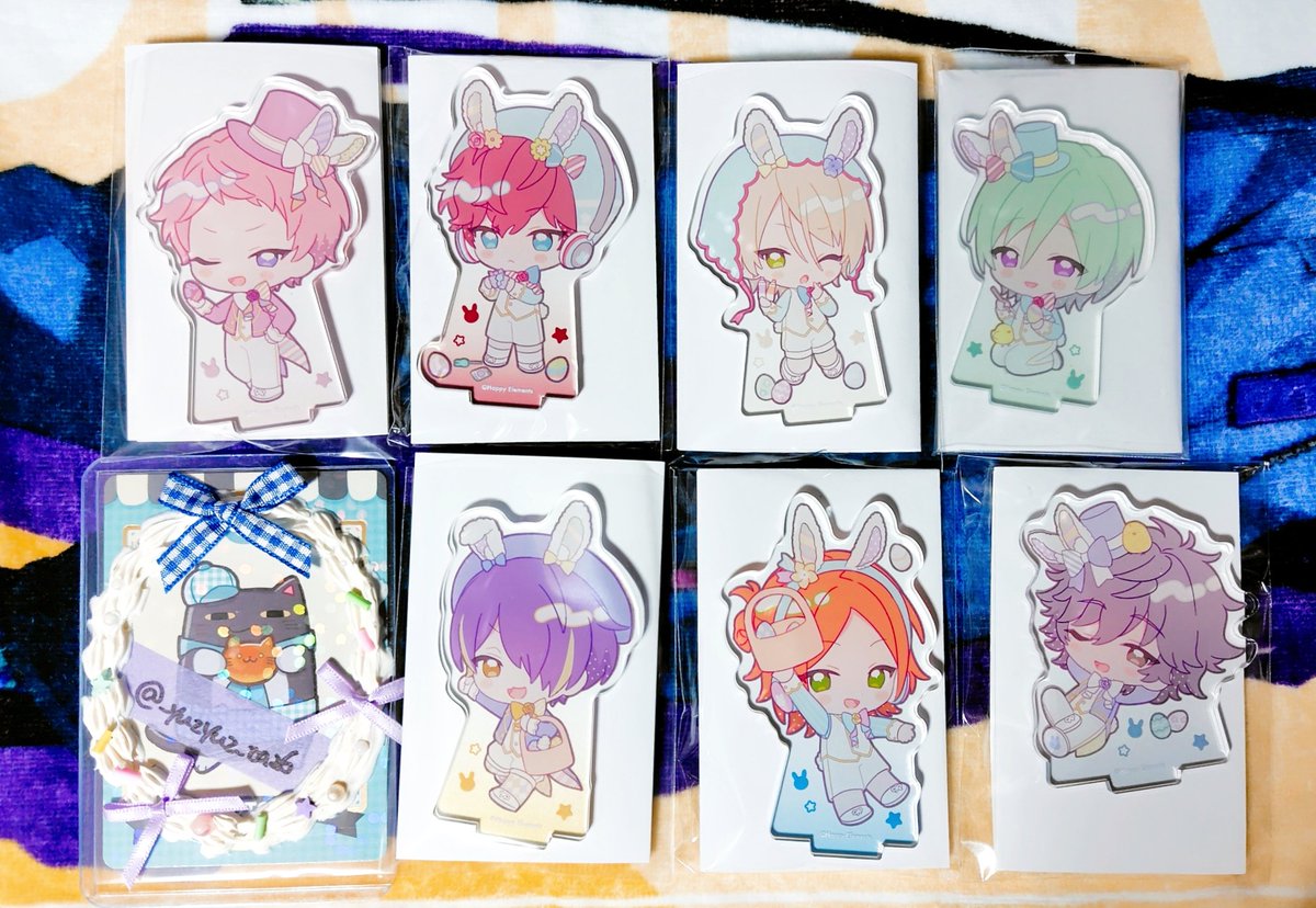 _yuzyuz_ta26's tweet photo. 【交換・譲渡】あんスタ アニカフェ イースター

譲⇢アクスタ 宗 一彩 藍良 巽 忍 ゆうた 陣 / ステッカー 望見 燐音 藍良 斑2 アドニス ひなた ゆうた
求⇢アクスタ イースター 千秋・スタフォニ 千秋 翠
アクスタ 各500円/ステッカー 各250円 +送料

→ https://t.co/uhwPF3SU0R