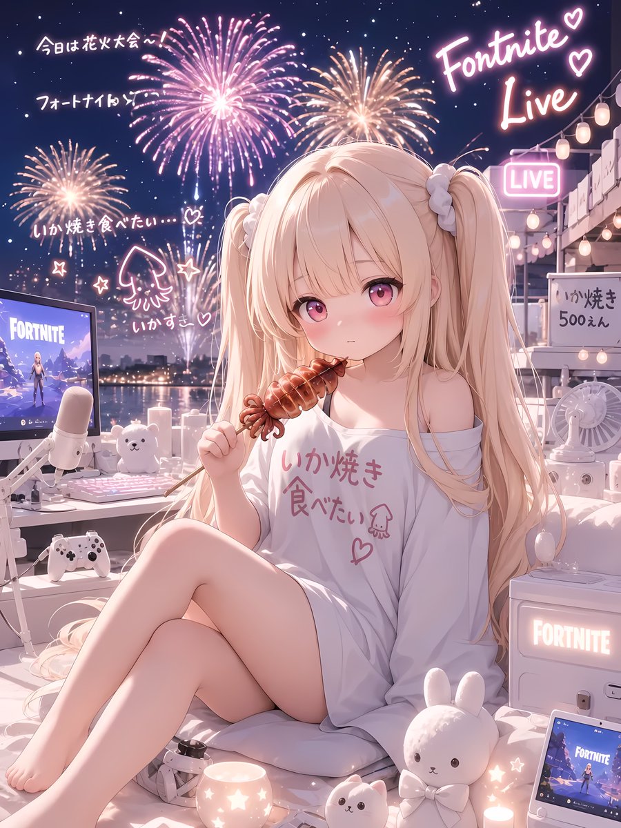 こんばんは🌙 こちらではもうすぐ小さな花火大会が開催される予定