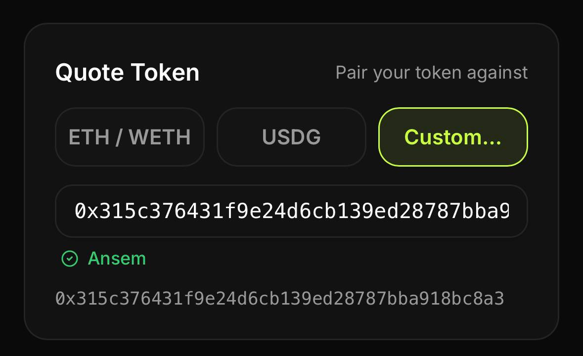 anypadfun's tweet photo. GM

we notice that $ANSEM is live on Robinhood Chain, and user can now make it as quote token on Anypad

$ANSEM CA 0x315c376431f9e24d6cB139ED28787bBA918bc8A3 https://t.co/I7a0nROENI