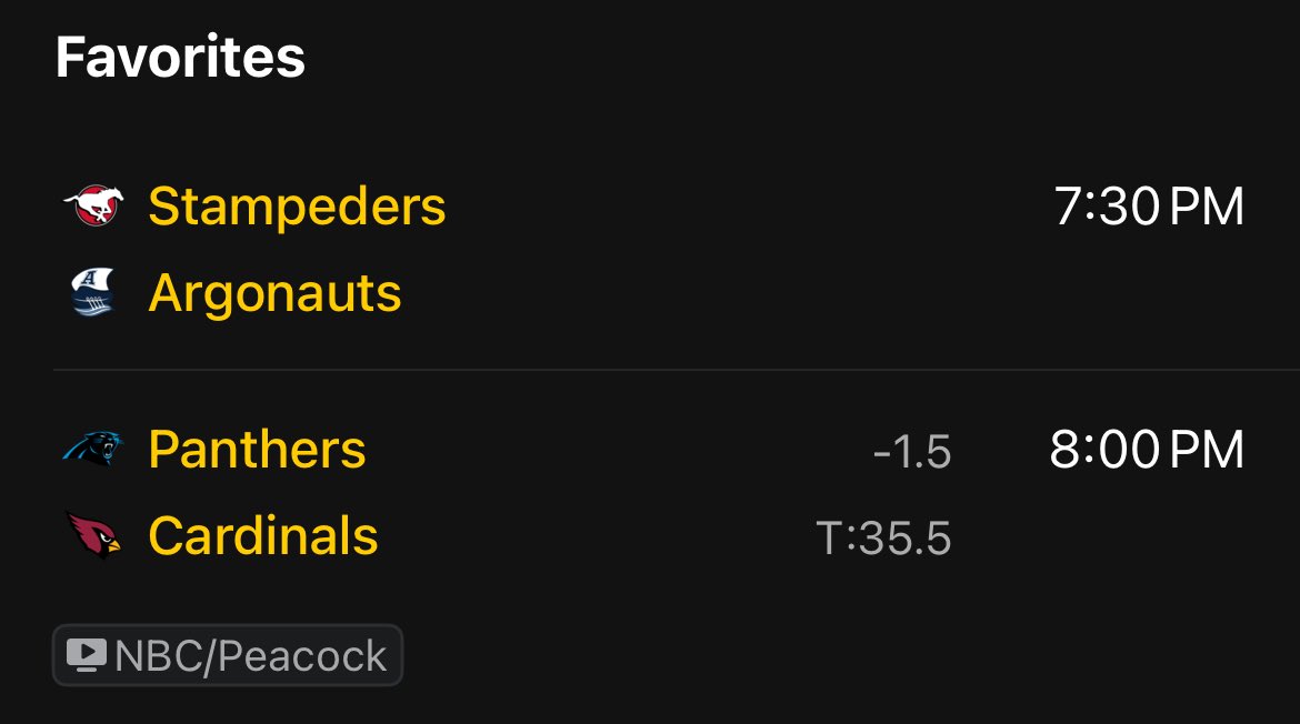 AndrewSportss4's tweet photo. Probably one of the best CFL slates year to date this upcoming week! 

• Stamps vs Argos 🍿 
• Elks vs Alouettes 🍿 
• Ti-Cats vs Lions 🤔🍿 

Plays will be sent out early ‼️ https://t.co/NNxKqW1hDF