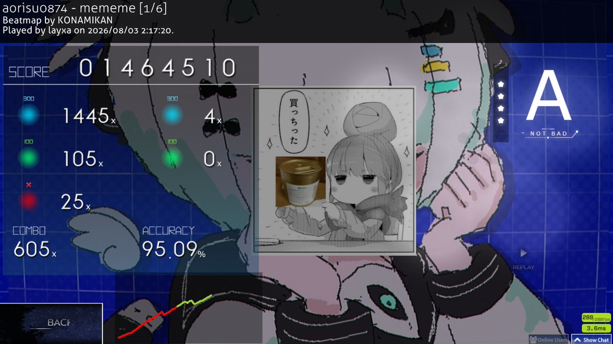 457pn's tweet photo. @1ucas_catt 等速初見Aでした　頑張れば繋げそうです🫠 https://t.co/LUZ5xaeOar
