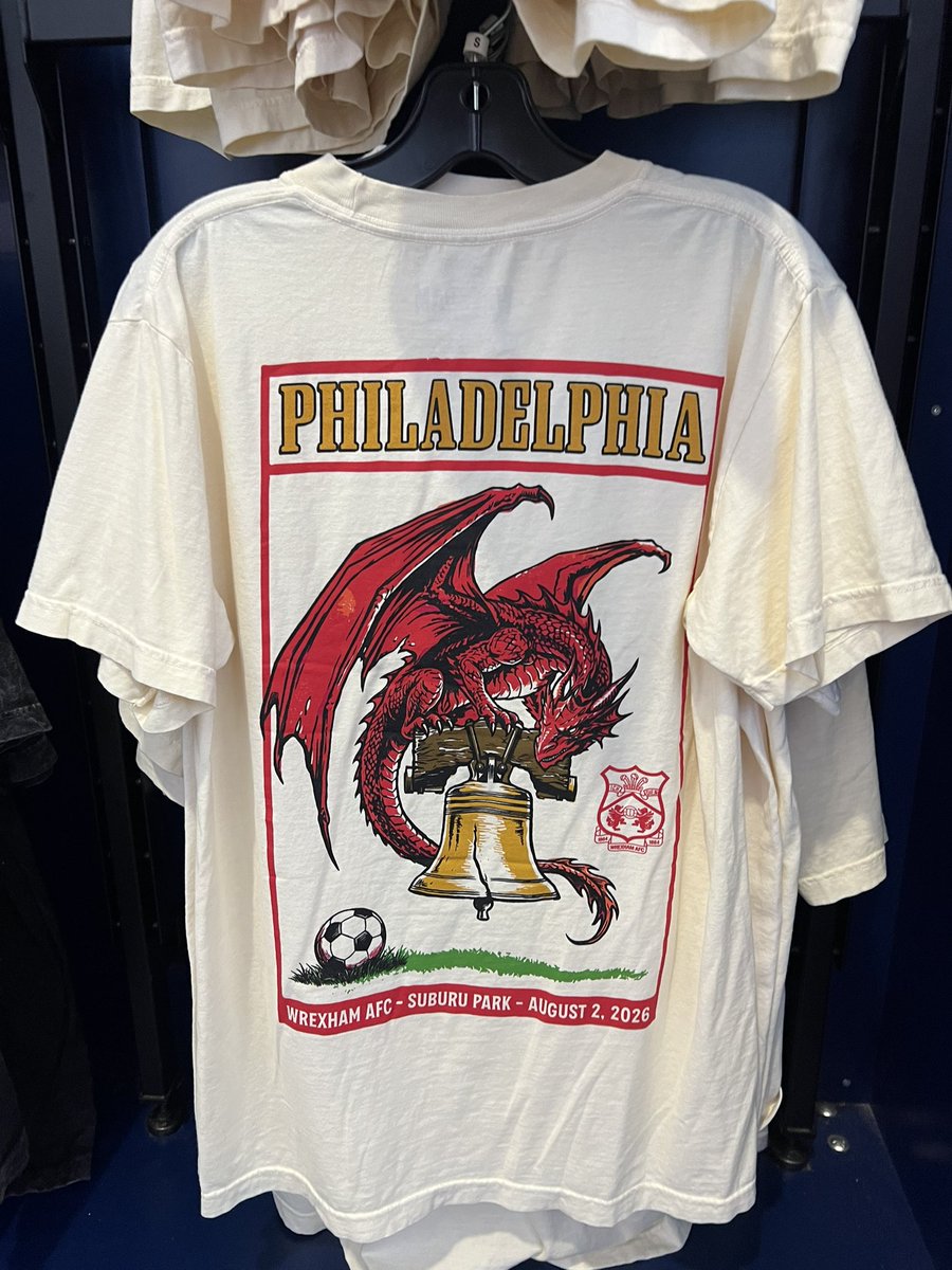 joni_deer's tweet photo. Currently at the Wrexham vs Sunderland game in Philly and oh my god I’ve never seen a shirt go harder https://t.co/ICEwrzcrAA