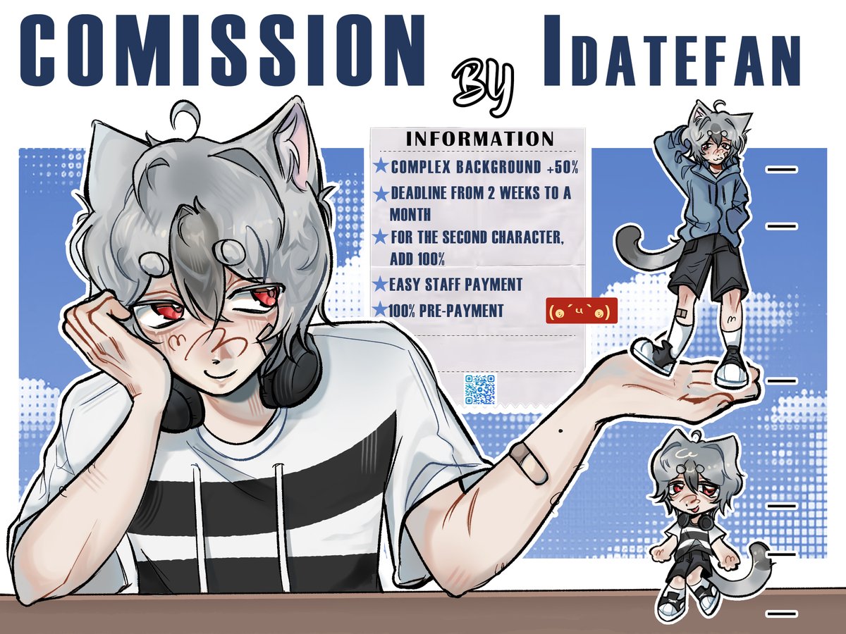 Tobiram95781032's tweet photo. Hi! My illustration services are available! 🐱
 I offer:
 ✦ Half-body illustrations 
 ✦ Full-body illustrations
 ✦ Headshoot illustrations

    Sharing will help a lot!    Please help me reach more people, thank you so much!
  I want moots 📷
 #vgen #moots https://t.co/YlmC0P6oRp