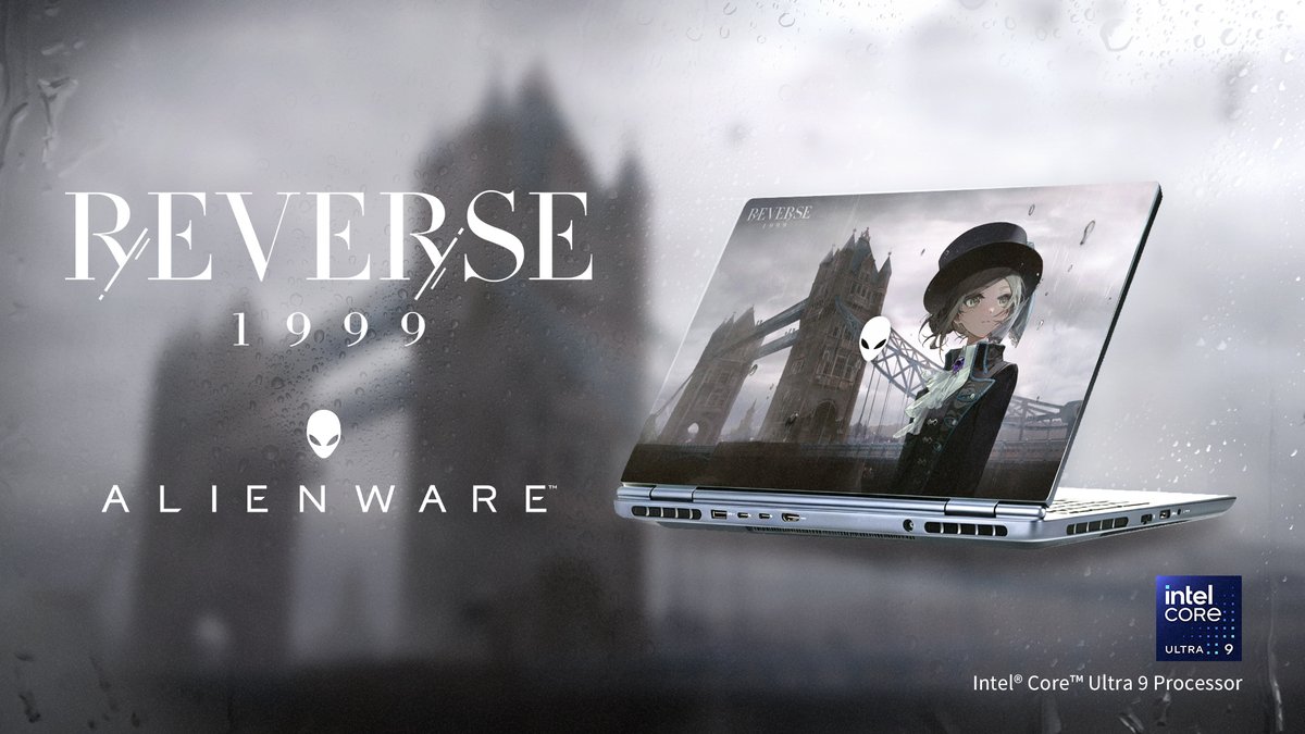 Reverse1999_GL's tweet photo. In celebration of the Reverse: 1999 3rd Anniversary, a special Grand Prize, created with @Alienware  and @IntelGaming , will be featured in the 3rd Anniversary Fan Creations Event.

Before submissions begin, take an early look at the Grand Prize: a custom Reverse: 1999-themed Alienware 16X Aurora laptop.

Gather your ideas and get ready to create. Full event details will be revealed on August 8th!
