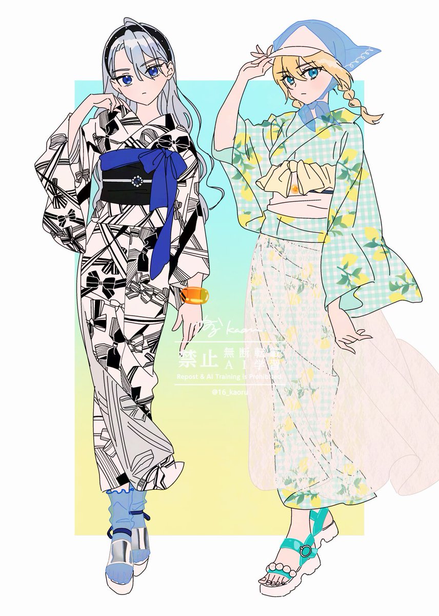 16_kaoru's tweet photo. ❣️女体化
浴衣コーデ伯仲♀ https://t.co/S7PGZqiLAU