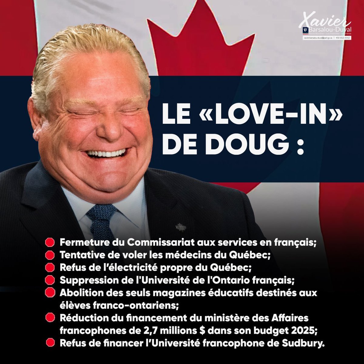 VilleneuvePier4's tweet photo. Charles Milliard (PLQ) et Christine Fréchette (CAQ) veulent collaborer avec Doug Ford de l'Ontario. C'est d'ailleurs leur seul grand projet pour le Québec. Voici les projets déjà réalisés par leur "ami" ontarien. Avec des amis comme ça...
👇 https://t.co/j33IBtOYXq